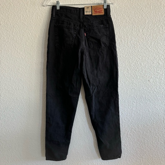 Levi’s High-Waisted Mom Jeans Black 26x27 - Picture 2 of 6